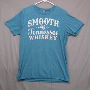 Gildan Smooth As Tennessee Whiskey Graphic Print T-Shirt Blue Men Size | M